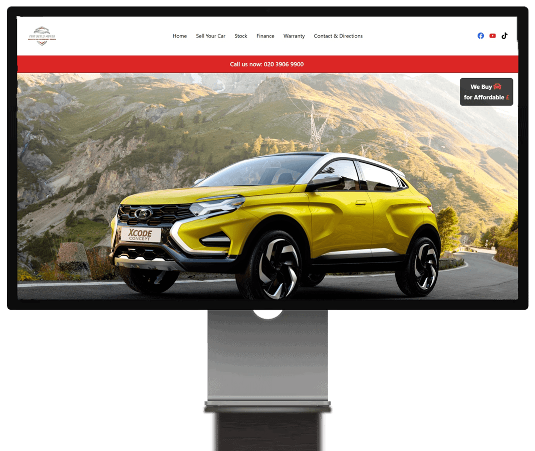 Custom Web Design Mockups showing tailored websites for unique brand identities